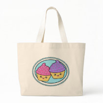 Kawaii Cupcake Friends Tote Bag