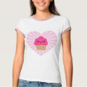 Kawaii Cupcake Heart Apparel t-shirts