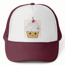 Kawaii Cupcake in Polka Dots Hat