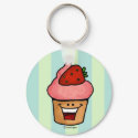 kawaii - cupcake keychain
