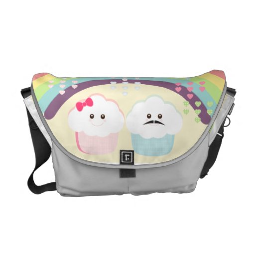 Kawaii Cupcake Love Courier Bags