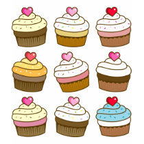 kawaii cupcake pattern t-shirts by thecuteinstitute kawaii cupcake pattern t-shirts