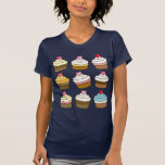 kawaii cupcake pattern tshirt