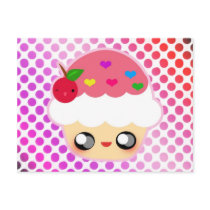Kawaii Cupcake postcards