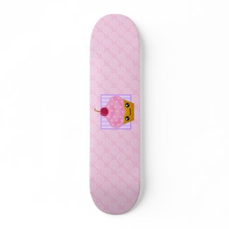 Kawaii Cupcake Skateboard Deck skateboard