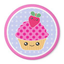 Kawaii Cupcake Strawberry Magnet by megakawaii Kawaii Cupcake Strawberry Magnet