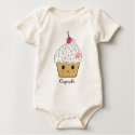 Kawaii Cupcake with Pink Sugar Skull and Cherry t-shirts