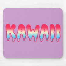 Kawaii Cute Adorable Melty Melting Ombre Pastel Mouse Pads