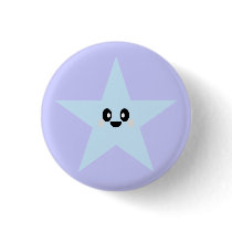 KAWAII CUTE BLUE STAR PIN BUTTON