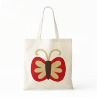 Kawaii cute butterfly graphic print bag