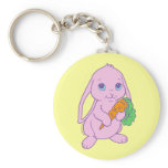 Kawaii Cute Cartoon Bunny Rabbit Carrot keychains