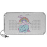 Kawaii Cute Cartoon Bunny Rabbit Rainbow Laptop Speakers
