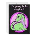 Kawaii Cute Dragon Birthday Party Personalized Invites