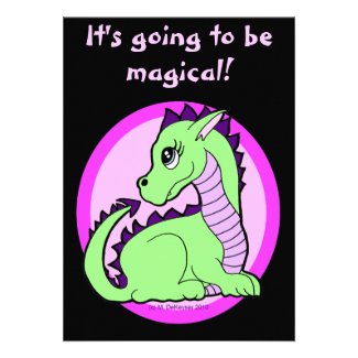 Fun Dragon Birthday Party Invitations for Young Kids Fun Dragon Birthday Party Invitations for Young Kids