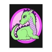 Kawaii Cute Dragon Post Card