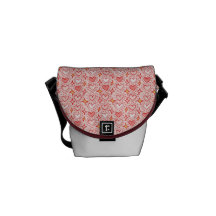 kawaii cute hand drawn hearts stars princess messenger bag