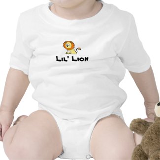 Kawaii cute lil&#39; lion baby cub cartoon graphic t-shirt