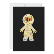 Kawaii Cute Mummy Halloween invitations by custompro Kawaii Cute Mummy Halloween invitations
