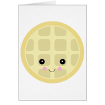 kawaii cute waffle greeting cards