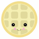 kawaii cute waffle photo cut outs