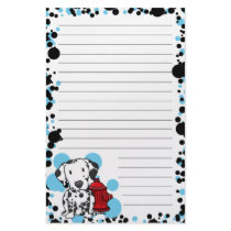 Kawaii Dalmatian & Fire Hydrant Stationery (Lined)