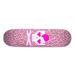 KAWAII DEATHROCK SKULL PINK LEOPARD DECK skateboards