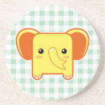 Kawaii elephant coasters