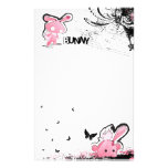 Kawaii emo Pink Bunny Stationery