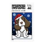 Kawaii English Springer Spaniel Christmas Stamps