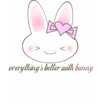 kawaii everything's better with bunny t-shirts by kawaiifiveo kawaii everything's better with bunny t-shirts