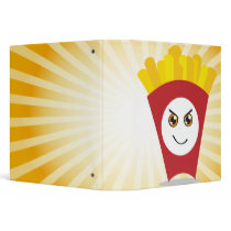 kawaii evil french fries binders