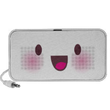 Kawaii face notebook speakers
