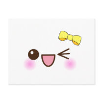 Kawaii face! postcard