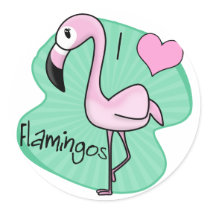 Kawaii Flamingo Gifts stickers