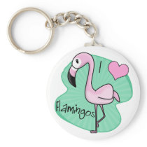 Kawaii Flamingo Keychain