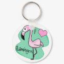 Kawaii Flamingo Keychain by ZoologicallyInclined Kawaii Flamingo Keychain