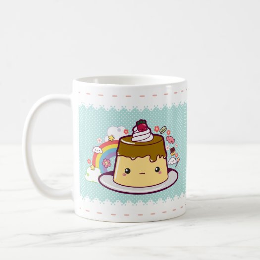 Kawaii Flan mugs