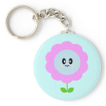 KAWAII FLOWER CUTE PINK BLUE KEYCHAIN keychains