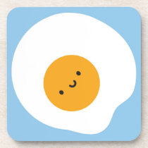 Kawaii Fried Egg cork coasters
