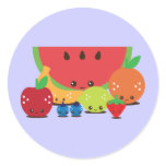 Kawaii Fruit Group Stickers