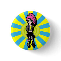 Kawaii geek Button