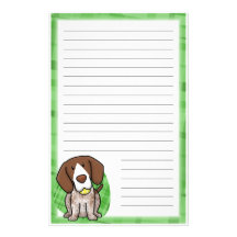 Kawaii German Shorthair Stationery (Lined)
