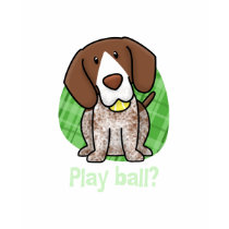 Kawaii German Shorthaired Pointer Ladies TShirt by MenagerieMayhem Kawaii German Shorthaired Pointer Ladies TShirt