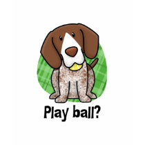 Kawaii German Shorthaired Pointer Ladies TShirt by MenagerieMayhem Kawaii German Shorthaired Pointer Ladies TShirt