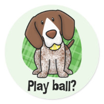 Kawaii German Shorthaired Pointer Stickers