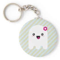 Kawaii ghost keychains