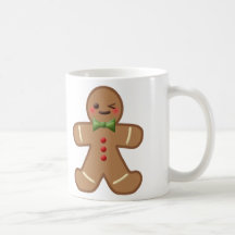 Kawaii Gingerbread Man Coffee Mug