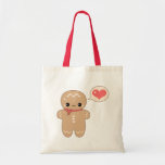 Kawaii Gingerbread Man Tote Bags
