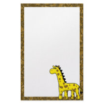 Kawaii Giraffe Stationery (Unlined)