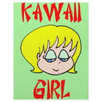 kawaii girl blonde customized letterhead